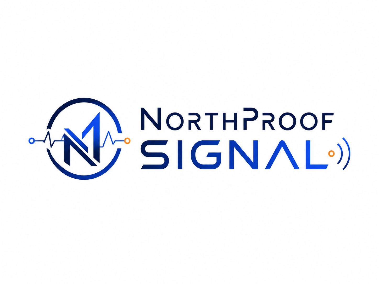 NorthProof SIGNAL logo — the NorthProof monogram with a signal waveform